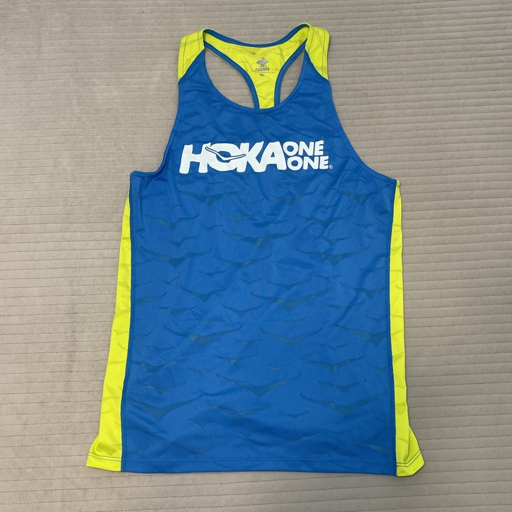 Rabbit x Hoka Women's Tank Top Shirt Blue Green Small Running
